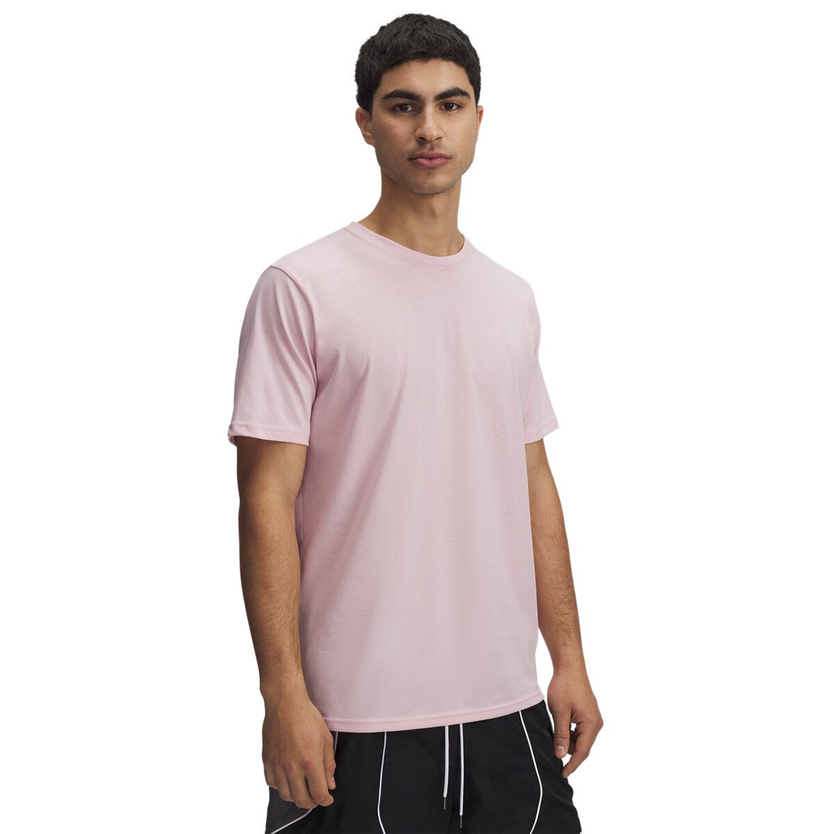 Męski t-shirt z nadrukiem Under Armour UA M Sportstyle LC SS - różowy