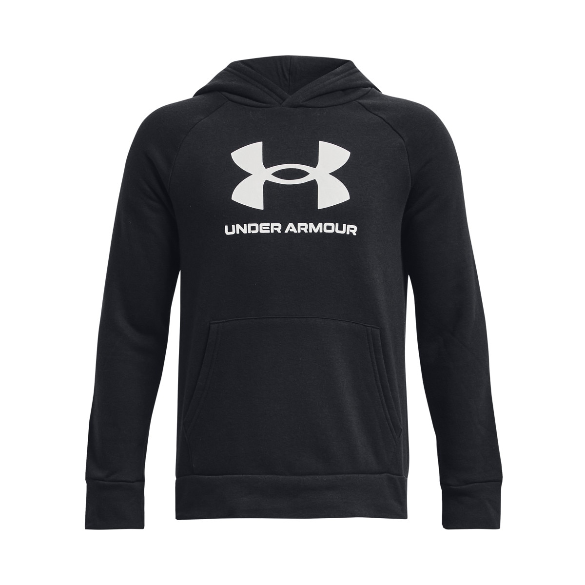 Chłopięca bluza dresowa nierozpinana z kapturem Under Armour UA Rival Fleece BL Hoodie - czarna