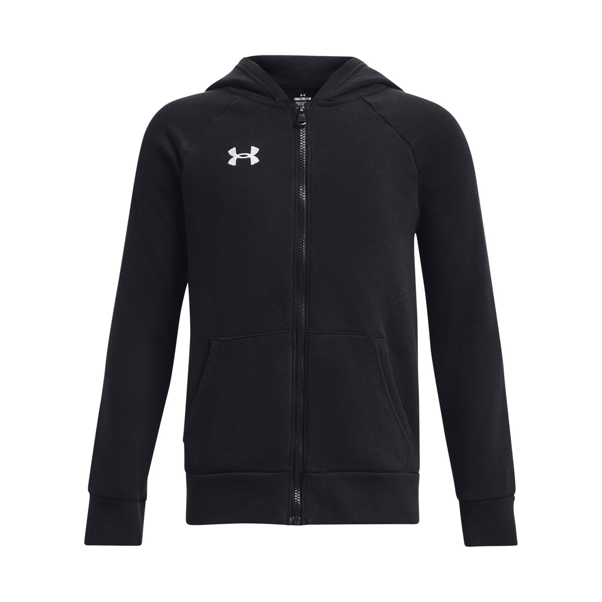 Chłopięca bluza dresowa rozpinana z kapturem Under Armour UA Rival Fleece FZ Hoodie - czarna
