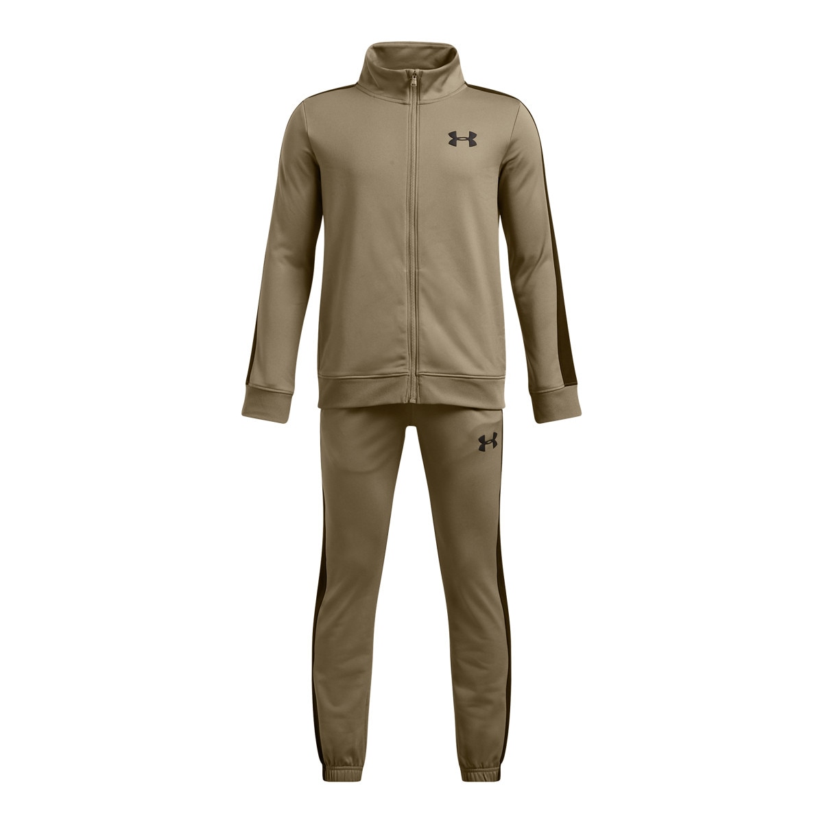 Chłopięcy dres komplet treningowy Under Armour UA Rival Knit Track Suit - brązowy