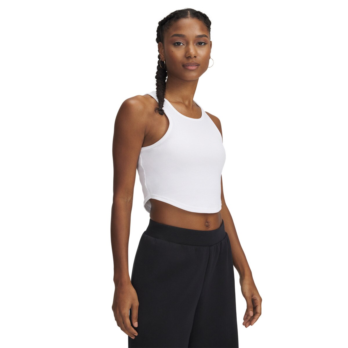 Damski top basic Under Armour UA Rival Rib Tank - biały