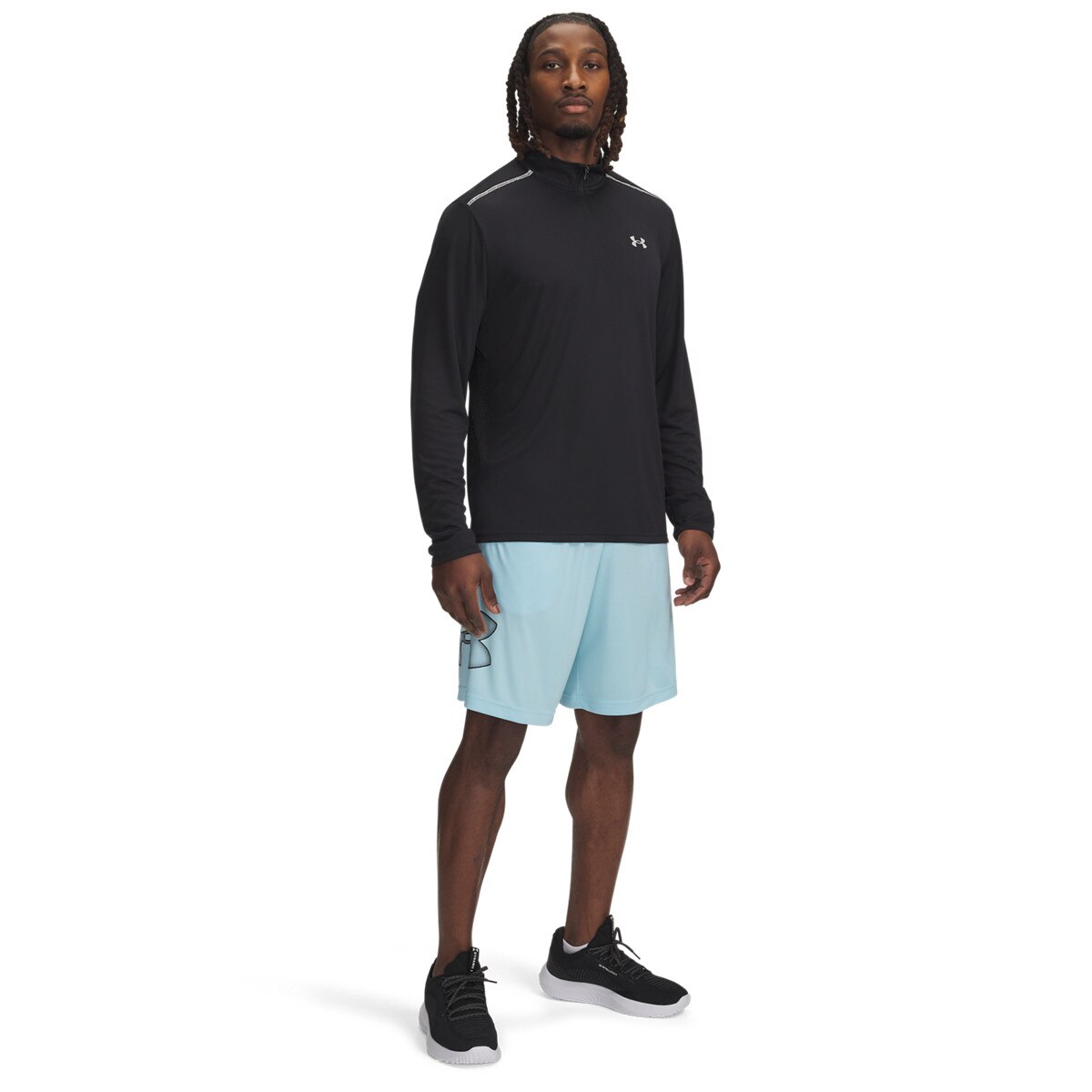 Męskie spodenki treningowe Under Armour Tech Graphic Short - niebieskie