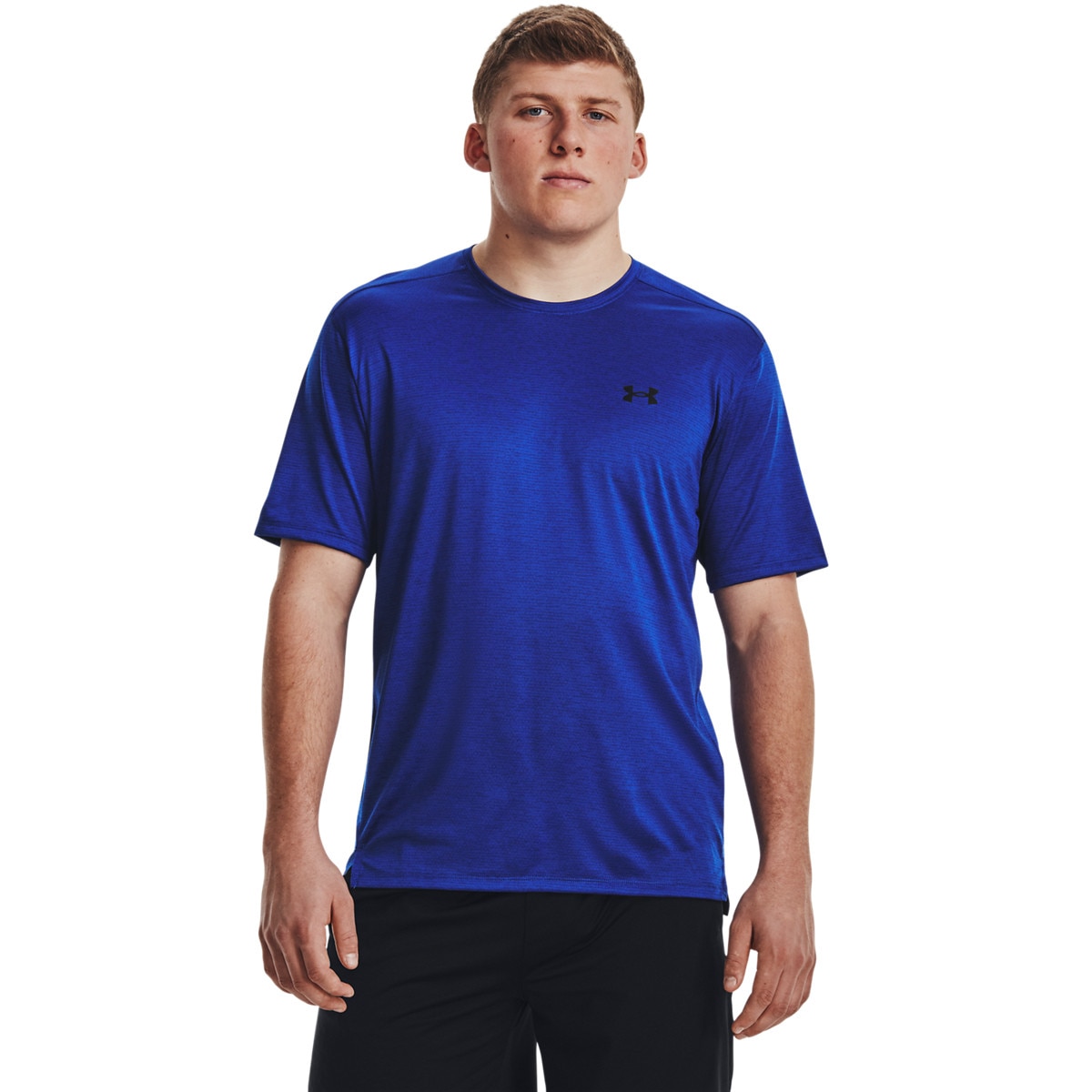 Męska koszulka treningowa Under Armour UA Tech Vent SS - niebieska