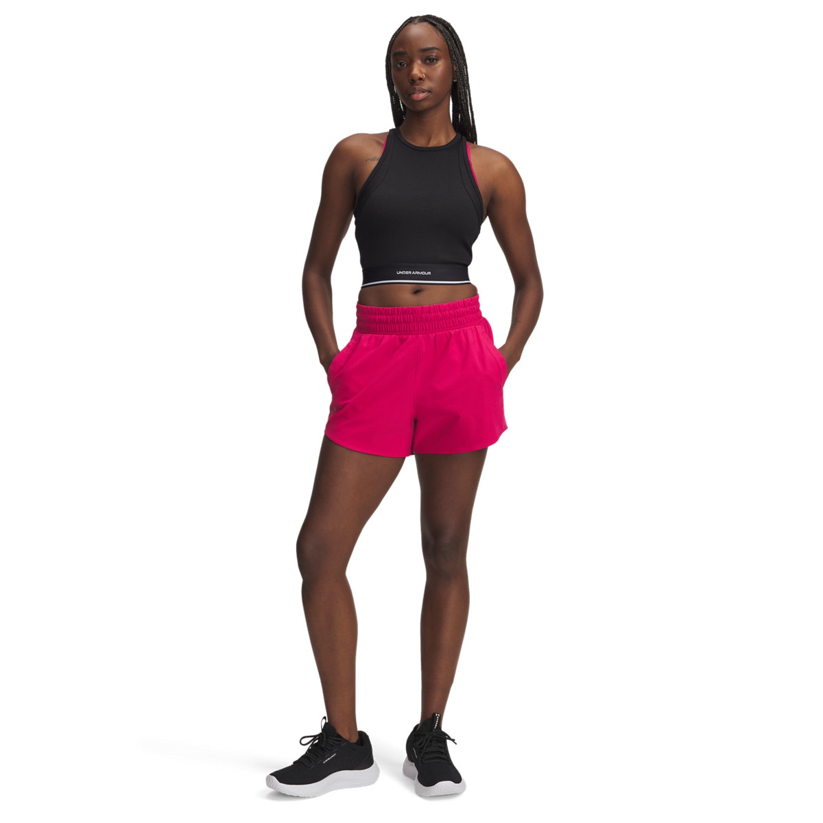 Damskie spodenki treningowe Under Armour UA Vanish 3in Short - różowe