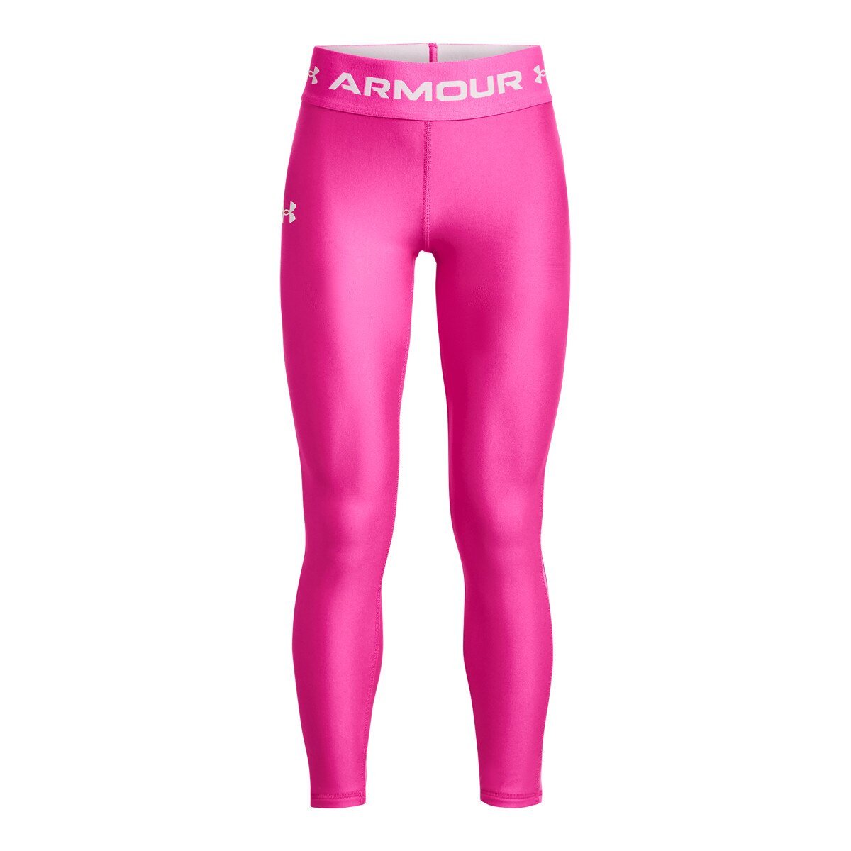 Dziewczęce legginsy treningowe Under Armour HeatGear Armour Leggings - różowe