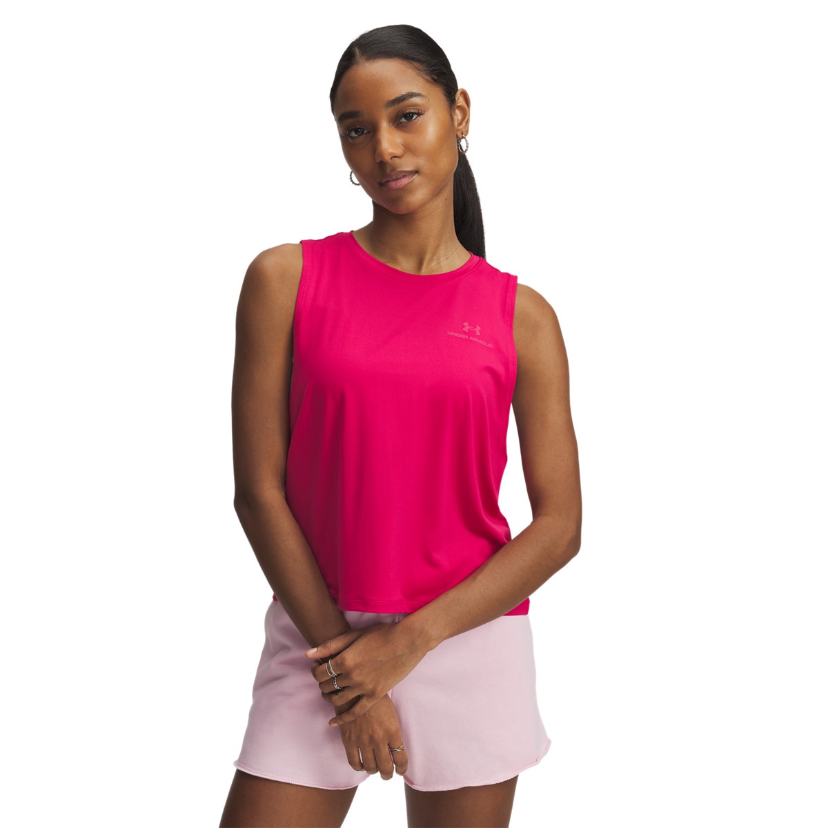 Damski top treningowy Under Armour Vanish Energy Crop Tank - różowy