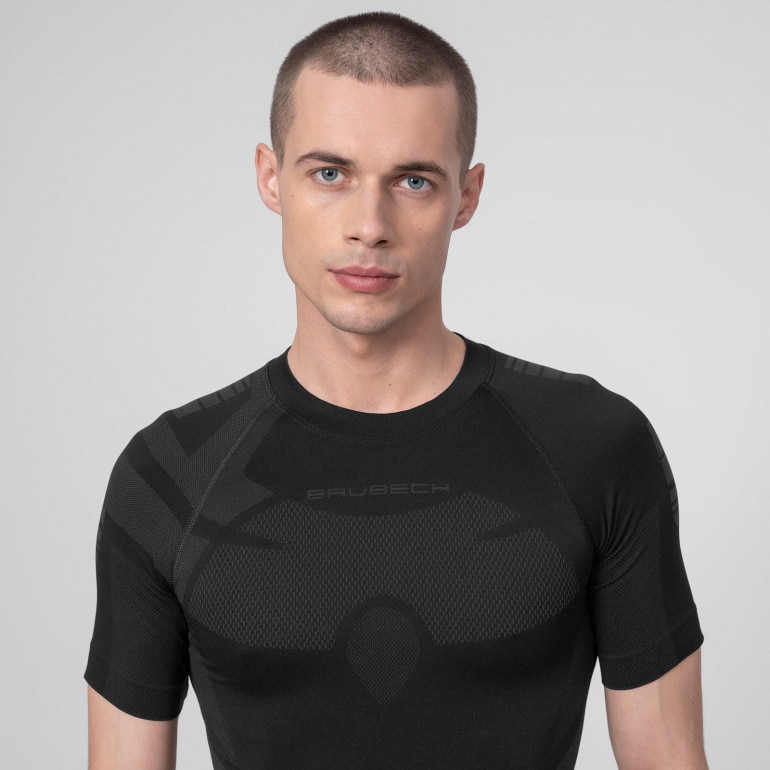 Męska koszulka termoaktywna BRUBECK Dry - czarna