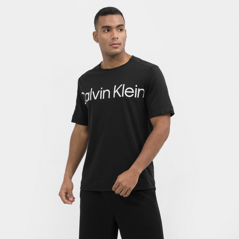 Męska koszulka treningowa CALVIN KLEIN MEN 00GMS3K102 - czarna