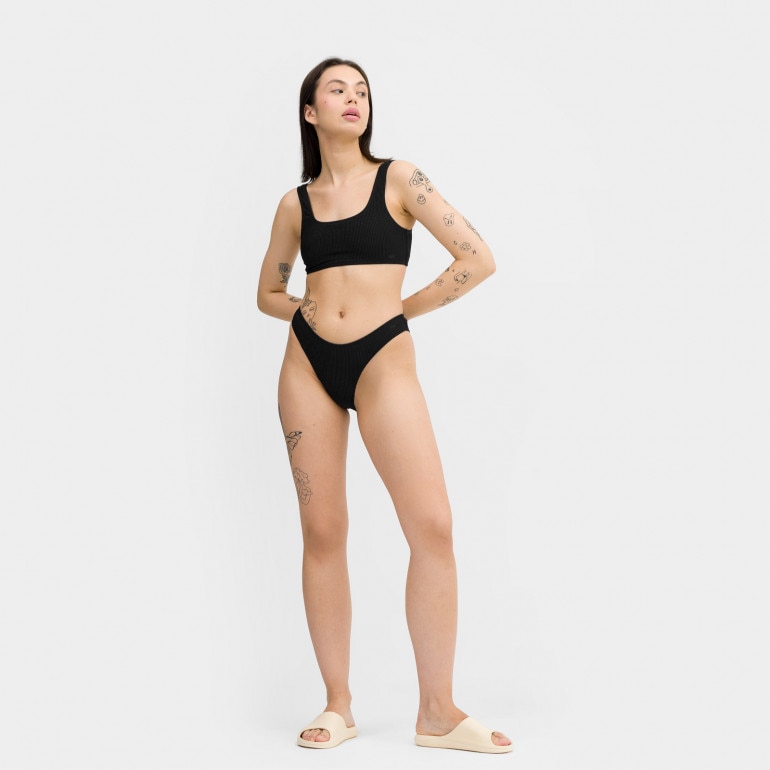 Dół od damskiego kostiumu kąpielowego Champion Legacy Bikini Top - czarny