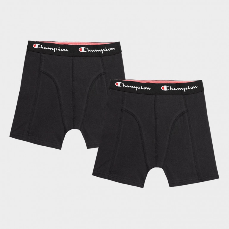 Męskie bokserki (2-pack) CHAMPION 2 pk Boxer - czarne