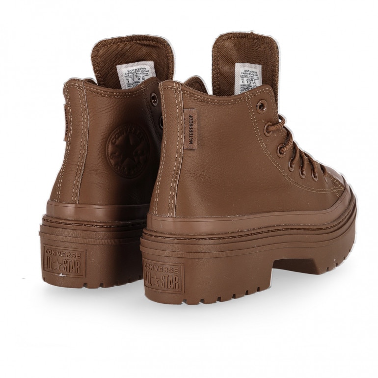 Damskie buty Converse Chuck Taylor All Star Lugged Heel Platform Waterproof - brązowe