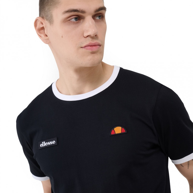 Męski t-shirt z nadrukiem Ellesse Fendorini - czarny