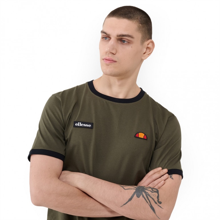 Męski t-shirt z nadrukiem Ellesse Fendorini - zielony