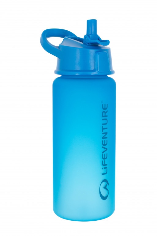 Butelka treningowa uniseks Lifeventure Flip-Top Water Bottle 750 ml - niebieska