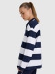 mini: Damski longsleeve w paski 4F 4FRAW25TLONF604 - granatowy (3)