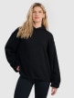 mini: Damska bluza nierozpinana z kapturem 4F 4FRAW25TSWSF2462 - czarna (1)