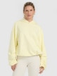  4F Damska bluza nierozpinana z kapturem 4F 4FRAW25TSWSF2462  żółta żółty