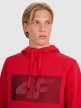 mini: Męska bluza nierozpinana z kapturem 4F 4FRAW25TSWSM2537 - czerwona (3)