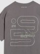 mini: Męski t-shirt z nadrukiem 4F 4FRAW25TTSHM3220 - szary (9)