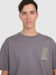 mini: Męski t-shirt z nadrukiem 4F 4FRAW25TTSHM3220 - szary (4)