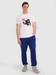 mini: Męski t-shirt z nadrukiem 4F 4FRAW25TTSHM3235 - biały (2)
