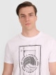 mini: Męski t-shirt z nadrukiem 4F 4FRAW25TTSHM3236 - biały (3)