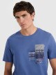 mini: Męski t-shirt z nadrukiem 4F 4FRAW25TTSHM3256 - granatowy (4)