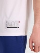 mini: Męski t-shirt z nadrukiem 4F 4FRAW25TTSHM3298 - biały (5)