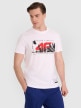 mini: Męski t-shirt z nadrukiem 4F 4FRAW25TTSHM3298 - biały (2)
