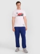mini: Męski t-shirt z nadrukiem 4F 4FRAW25TTSHM3298 - biały (3)