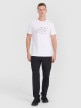 mini: Męski t-shirt z nadrukiem 4F 4FRAW25TTSHM3311 - biały (2)