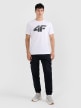 mini: Męski t-shirt z nadrukiem 4F 4FRMM00TTSHM3251 - biały (4)