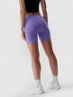 mini: Damskie leginsy krótkie treningowe 4F 4FRSS24TSTIF007 - fioletowe (2)