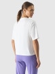 mini: Damski t-shirt z nadrukiem 4F 4FRSS24TTSHF2089 - biały (3)