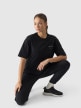 mini: Damski t-shirt z nadrukiem 4F 4FRSS24TTSHF2089 - czarny (4)