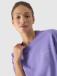 mini: Damski t-shirt z nadrukiem 4F 4FRSS24TTSHF2089 - fioletowy (3)