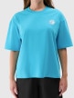 mini: Damski t-shirt z nadrukiem 4F 4FRSS24TTSHF2108 - turkusowy (5)