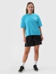 mini: Damski t-shirt z nadrukiem 4F 4FRSS24TTSHF2108 - turkusowy (2)