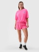mini: Damski t-shirt z nadrukiem 4F 4FRSS24TTSHF2108 - różowy (4)