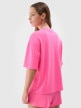 mini: Damski t-shirt z nadrukiem 4F 4FRSS24TTSHF2108 - różowy (2)