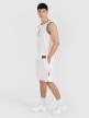 mini: Męskie spodenki do koszykówki 4F 4FRSS25TFSHM1230 - białe (3)