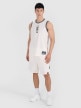 mini: Męski top do koszykówki oversize 4F 4FRSS25TFSLM714 - biały (2)