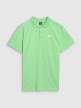  4F Męska koszulka polo z nadrukiem 4F 4FRSS25TPTSM634  zielona Zielony