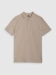 mini: Męska koszulka polo 4F 4FRSS25TPTSM635 - beżowa (6)