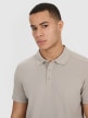 mini: Męska koszulka polo 4F 4FRSS25TPTSM635 - beżowa (3)