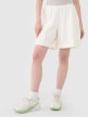 mini: Damskie spodenki dresowe 4F 4FRSS25TSHOF701 - białe (5)