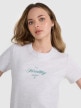 mini: Damski t-shirt z nadrukiem 4F 4FRSS25TTSHF2780 - szary (3)