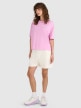 mini: Damski t-shirt oversize z nadrukiem 4F 4FRSS25TTSHF2787 - różowy (3)