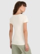 mini: Damski t-shirt bez nadruku 4F 4FRSS25TTSHF2790 - biały (5)
