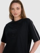 mini: Damski t-shirt oversize z nadrukiem 4F 4FRSS25TTSHF2791 - czarny (3)